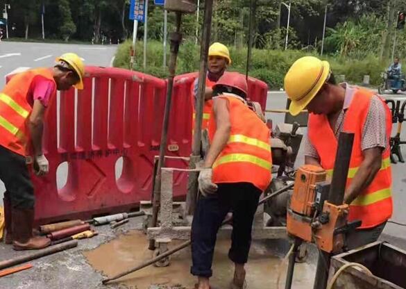 新华镇一路面注浆加固